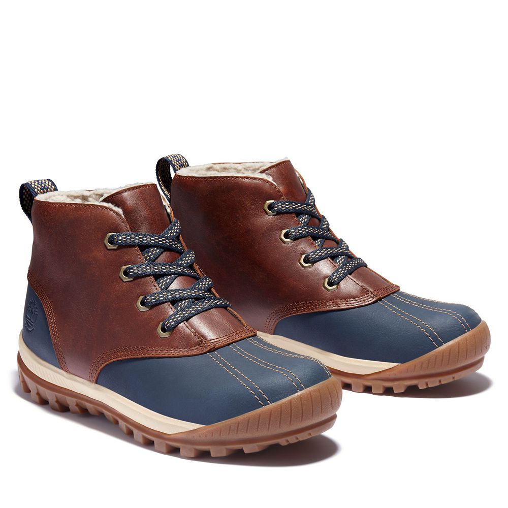 Timberland Chukka Μποτακια Γυναικεια Καφε/Μπλε - Mt. Hayes Waterproof - Greece 9268437-AX